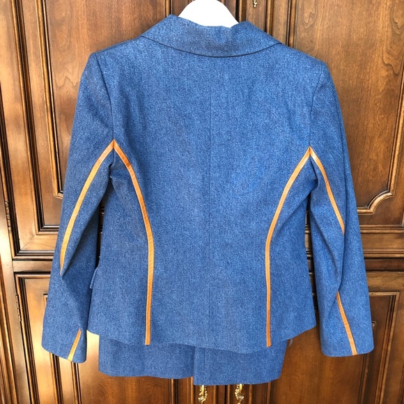 Jean-Louis Scherrer  Denim and Leather Suit - Picture 4 of 8